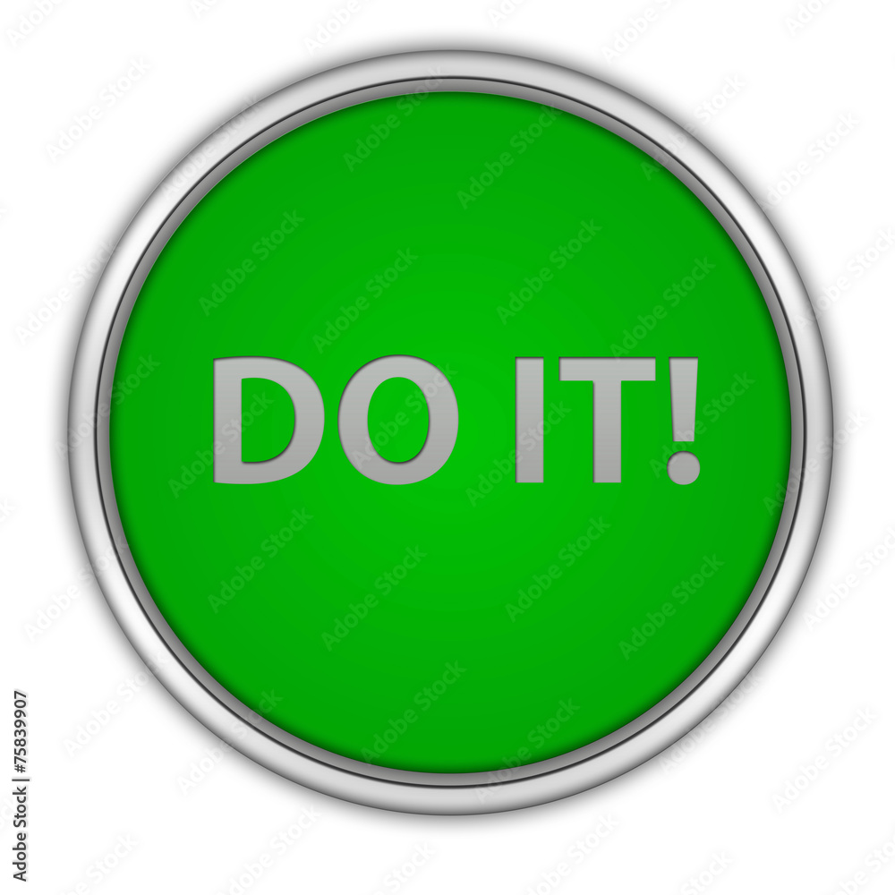 Do it circular icon on white background Do it circular icon on white background