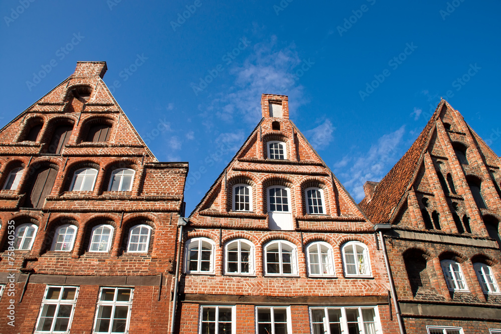Hausfassade in Lüneburg, Deutschland