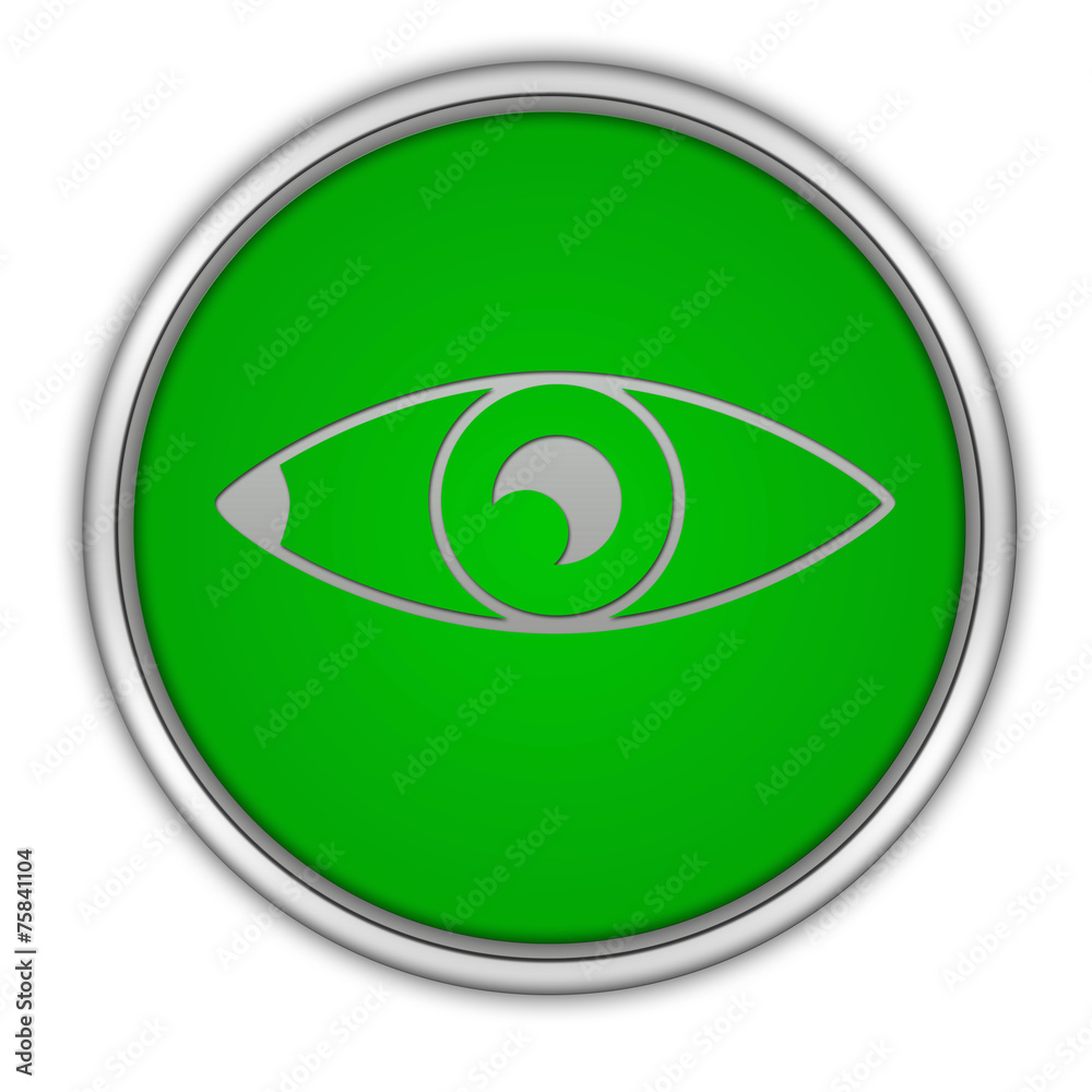 Eye circular icon on white background Eye circular icon on white background
