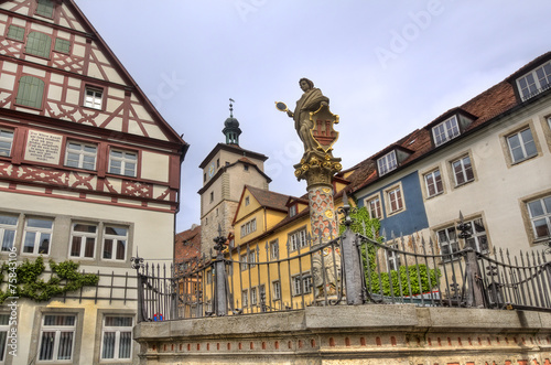 Statue in Rothenburg ob der Tauber, Germany