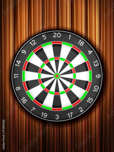 dartboard wooden background