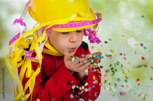 Fotografie Kind als Feuerwehrmann