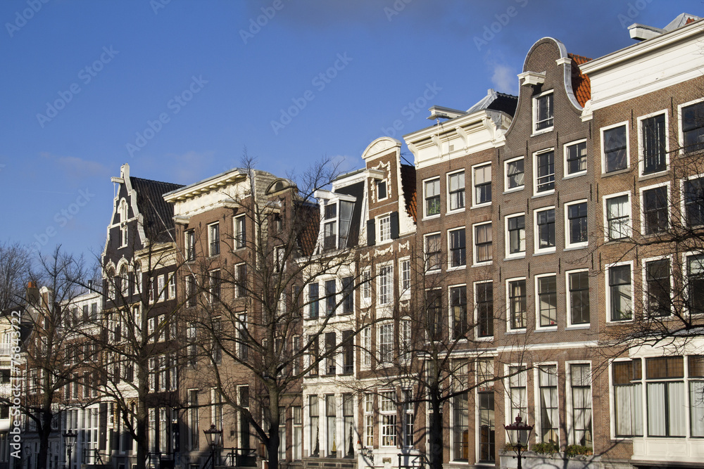 Fototapeta premium Historical houses in Amsterdam