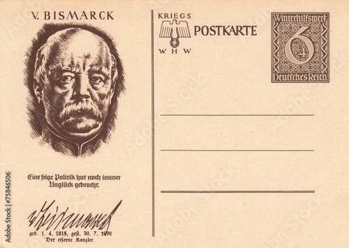 Otto von Bismarck-Post card Germany