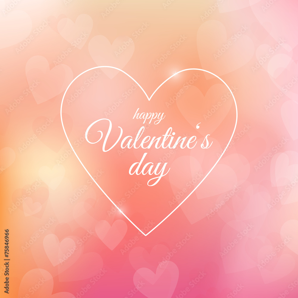 Valentines day card, vector illustration