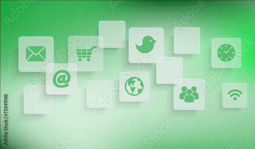 Smartphone / Icons / Web / Hintergrund