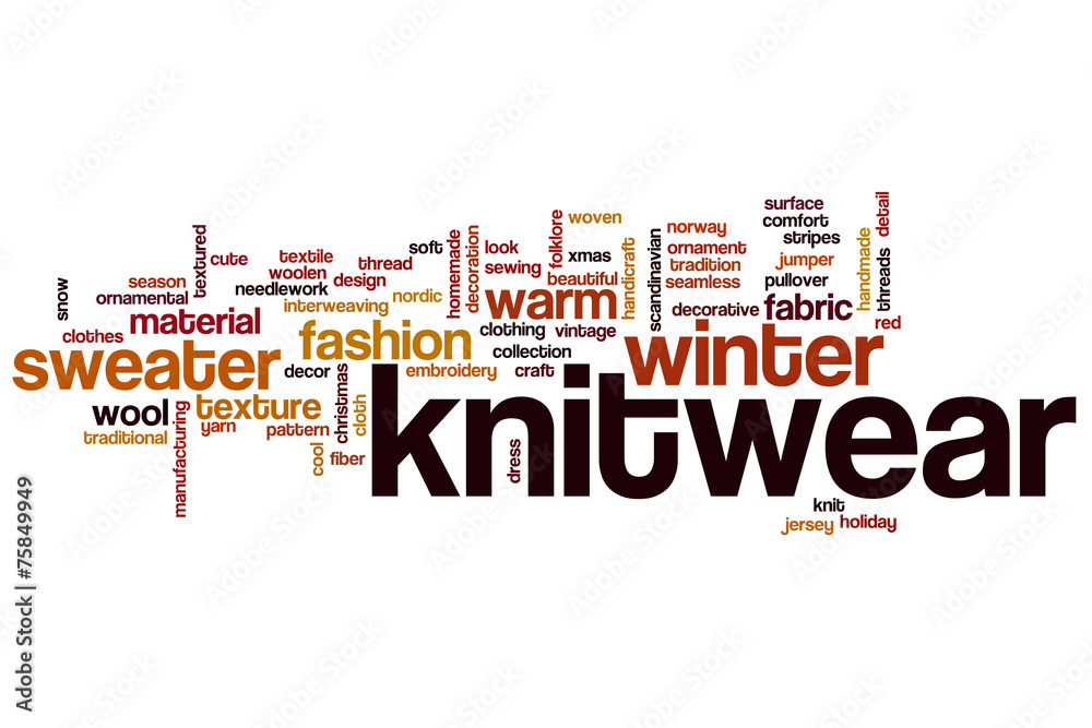 Knitwear word cloud