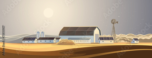 Ranch. Rural landscape
