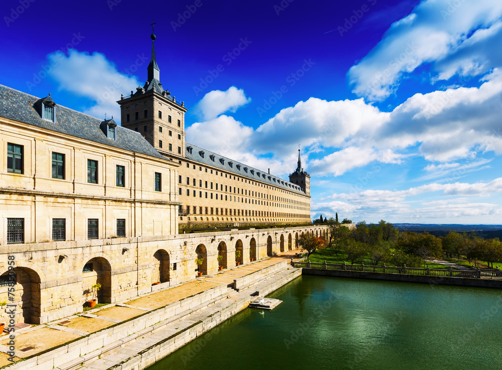 Escorial. View of Royal Palace. Spain