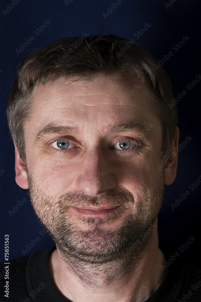 Fototapeta premium Unshaven Happy Man