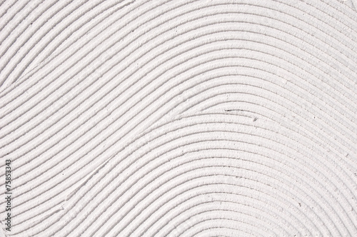 Quadro em tela White decorative relief plaster on wall