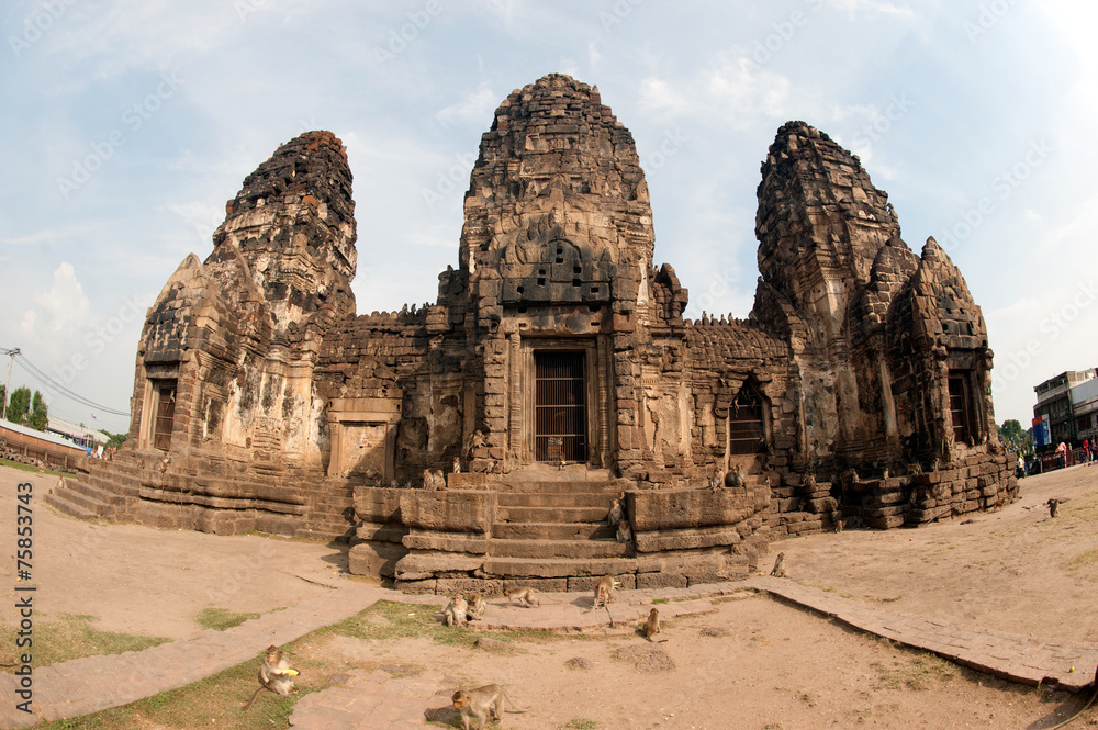 Fototapeta premium Phra Phang Sam Yod temple,Thailand.