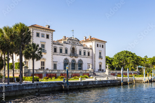 Miami Vizcaya museum at waterfront