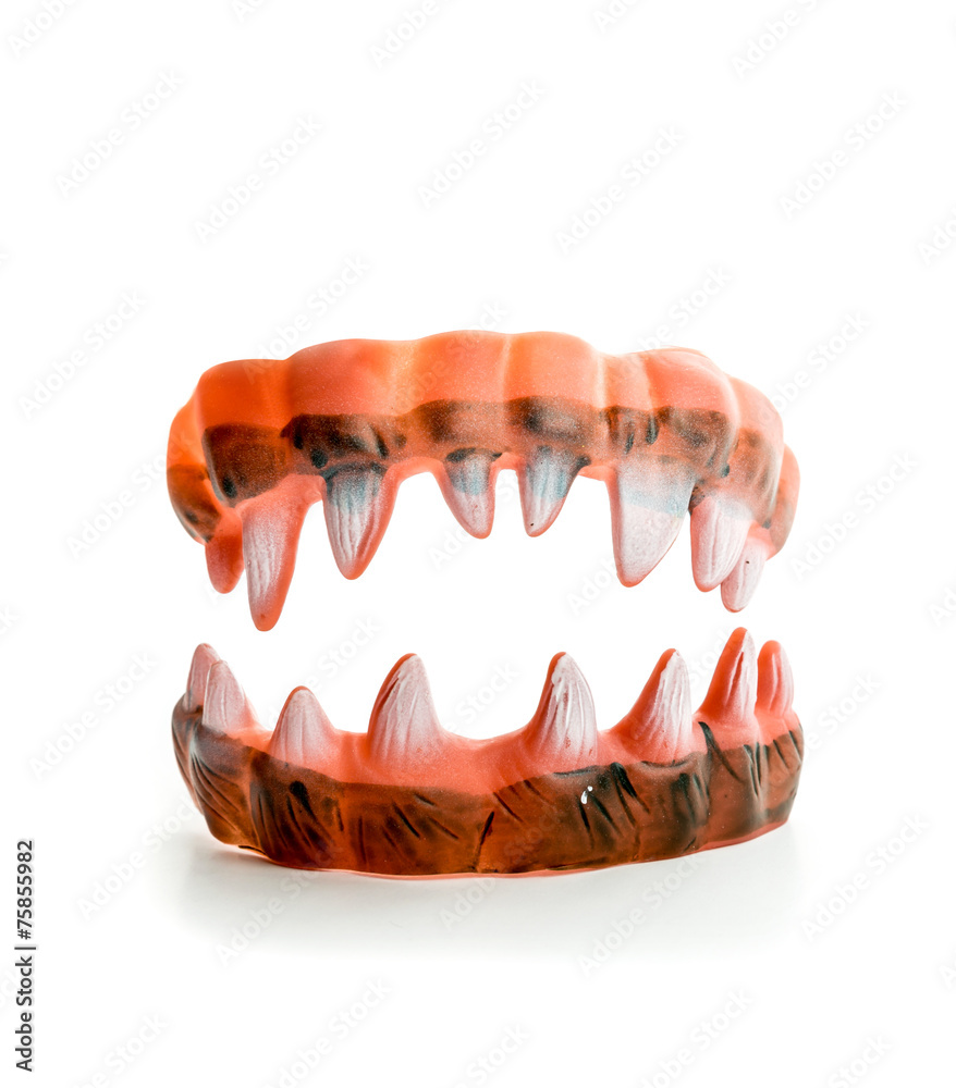Obraz premium Monster's ugly sharp teeth