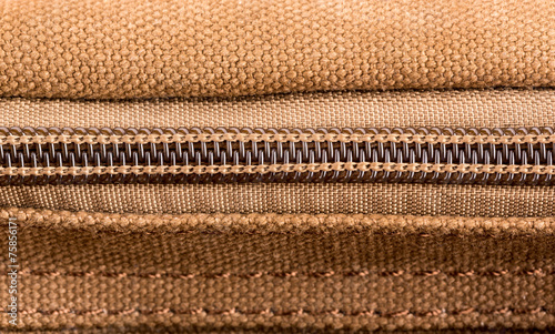 Brown texture with zipper