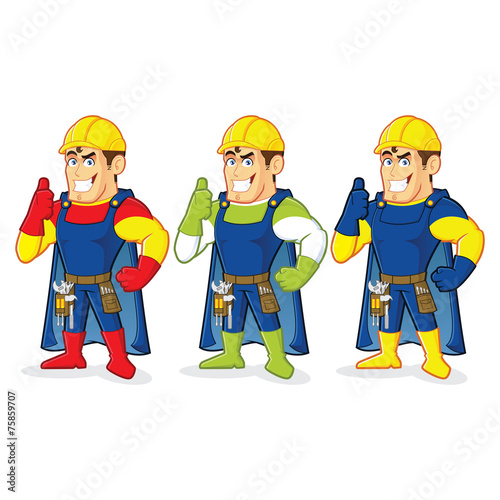 Superhero construction guy