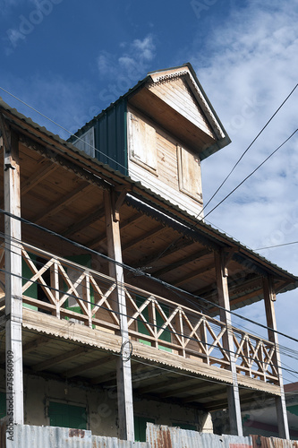 Traditionelles Holzhaus, Jacmel, Haiti