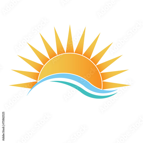 Sunshine with waves