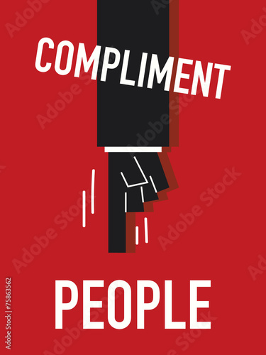Words COMPLIMENT PEOPLE