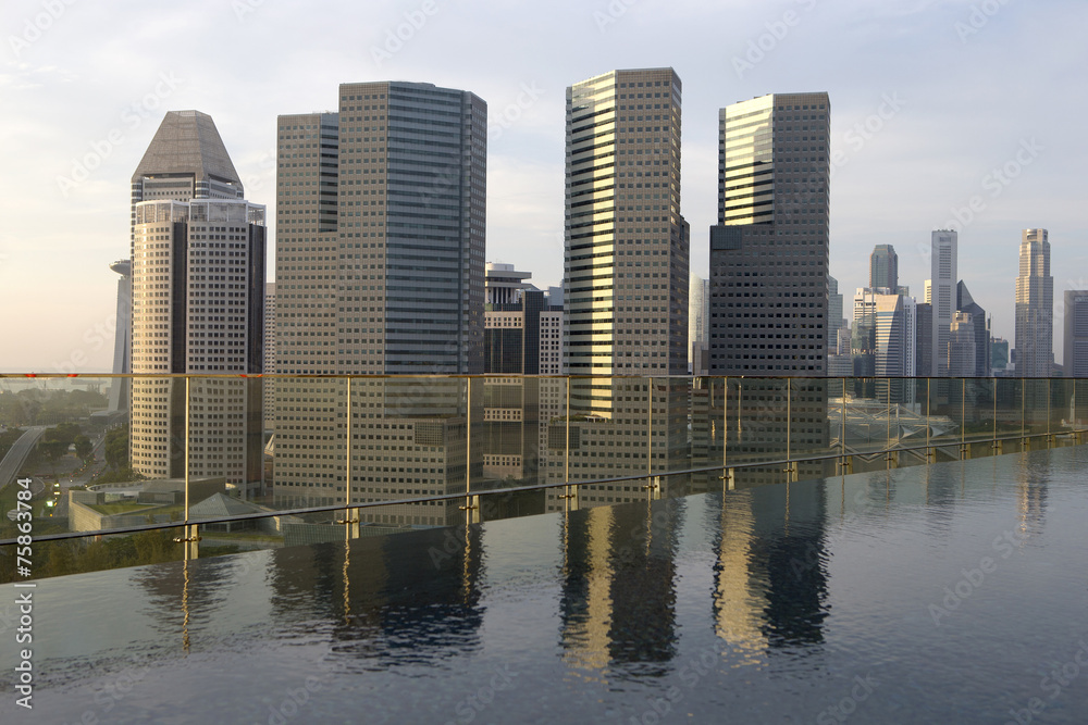 Fototapeta premium Skyline of Singapore