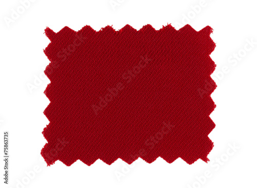 red fabric swatch