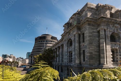 Parliament buildings in Wellington, New Zealand