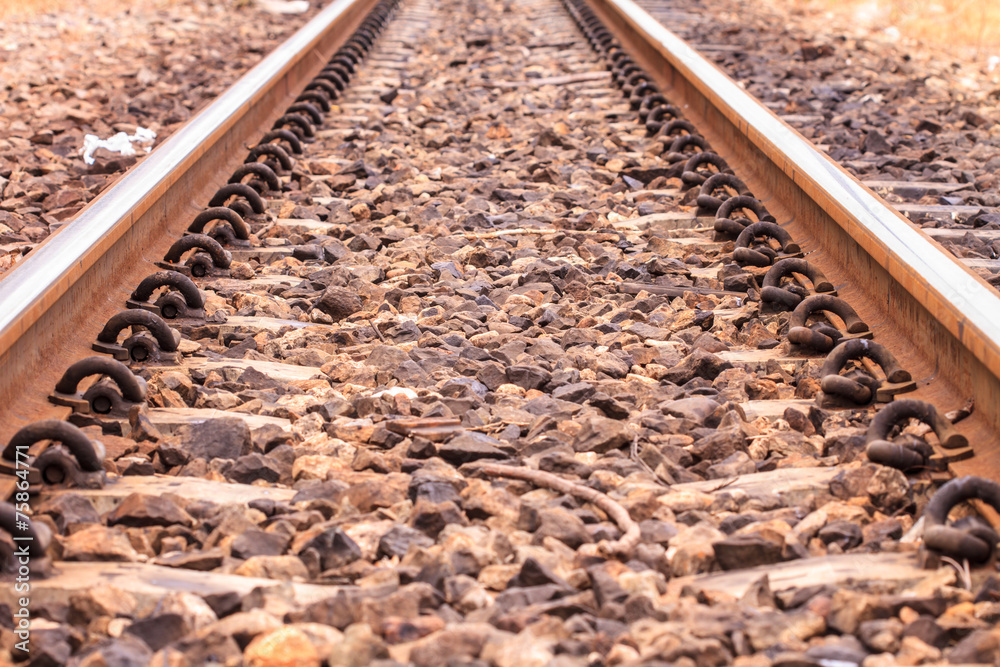 Naklejka premium railroad track