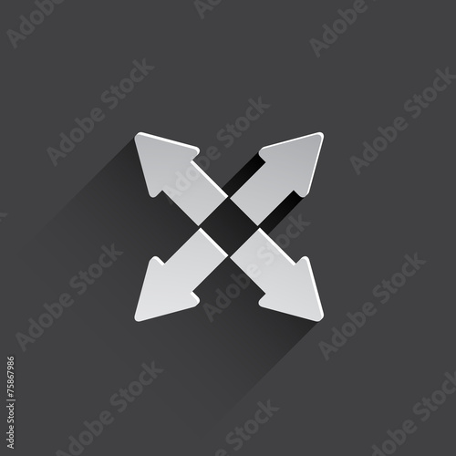 arrow flat icon illustration.