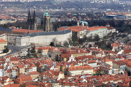 Landscape of St. Vitus Cathedral from Penrin hill