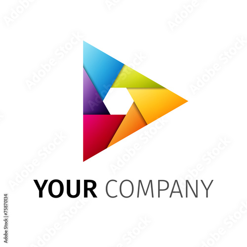 Free Download abstract vector logo play - GFXLoad