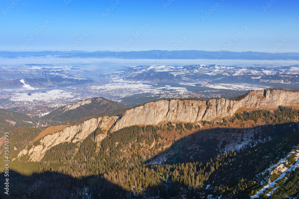 Fototapeta premium Tatra mountains at winter time, Poland