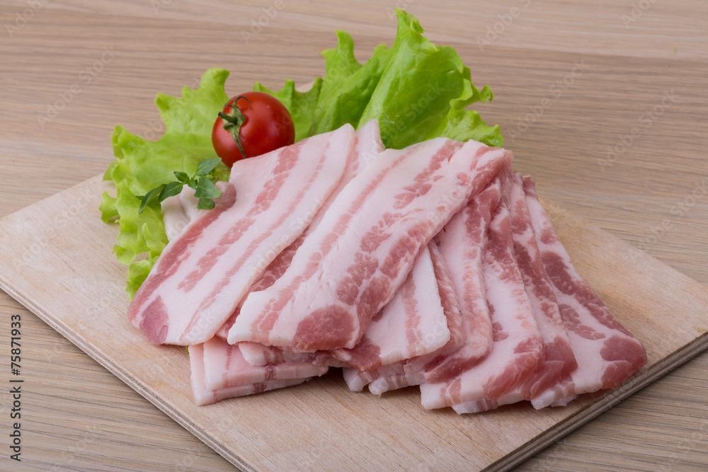 Sliced bacon Sliced bacon