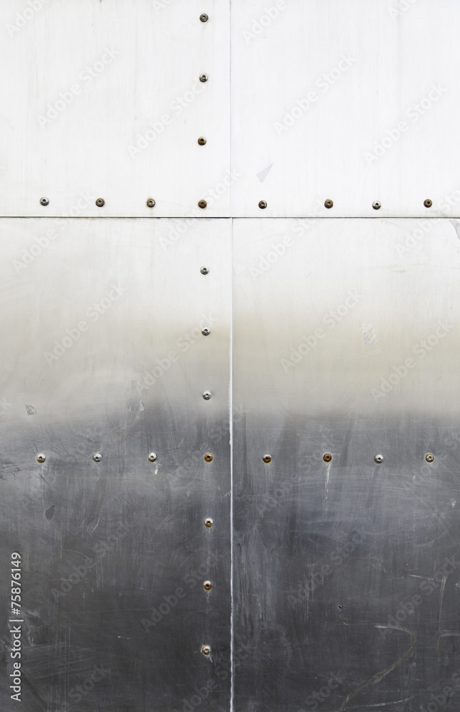 Metal background with rivets