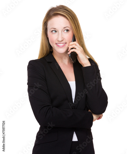 Businesswoman talk to phone
