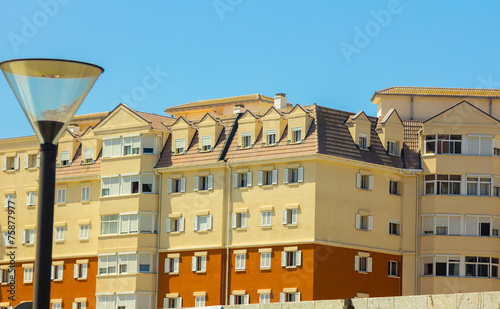Typical houses in the area of the Rock of Gibraltar, Spain
