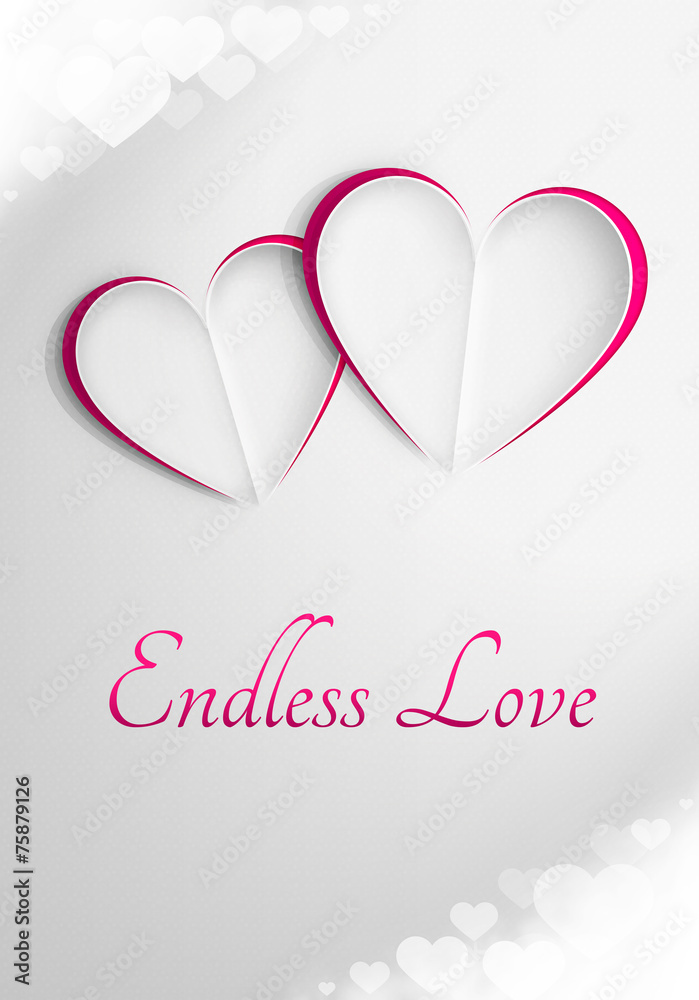 Elegancka kartka walentynkowa 'Endless Love'