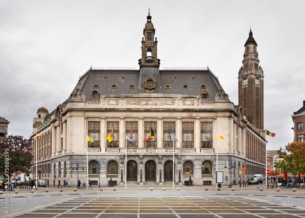 Charleroi city hall . Belgium