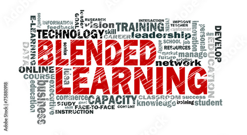 blended learning word cloud