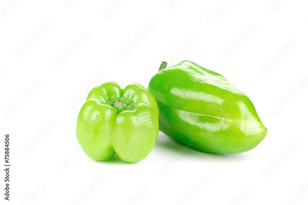 Sweet green peppers. Sweet green peppers.