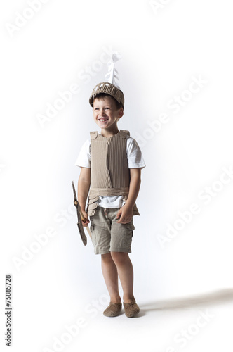 medieval knight child photo