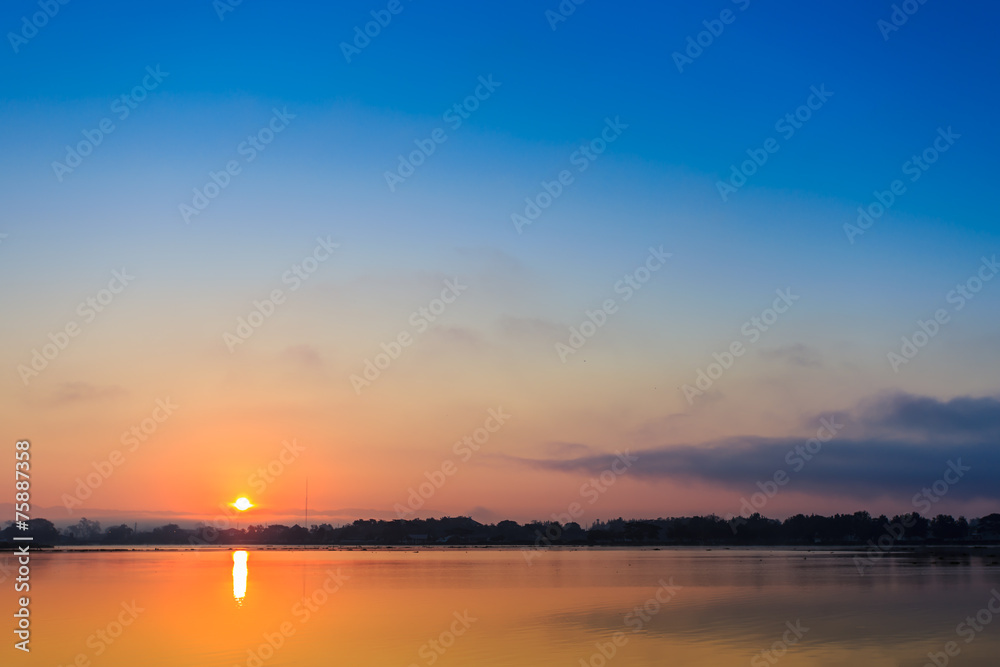 Phayao Lake in morning