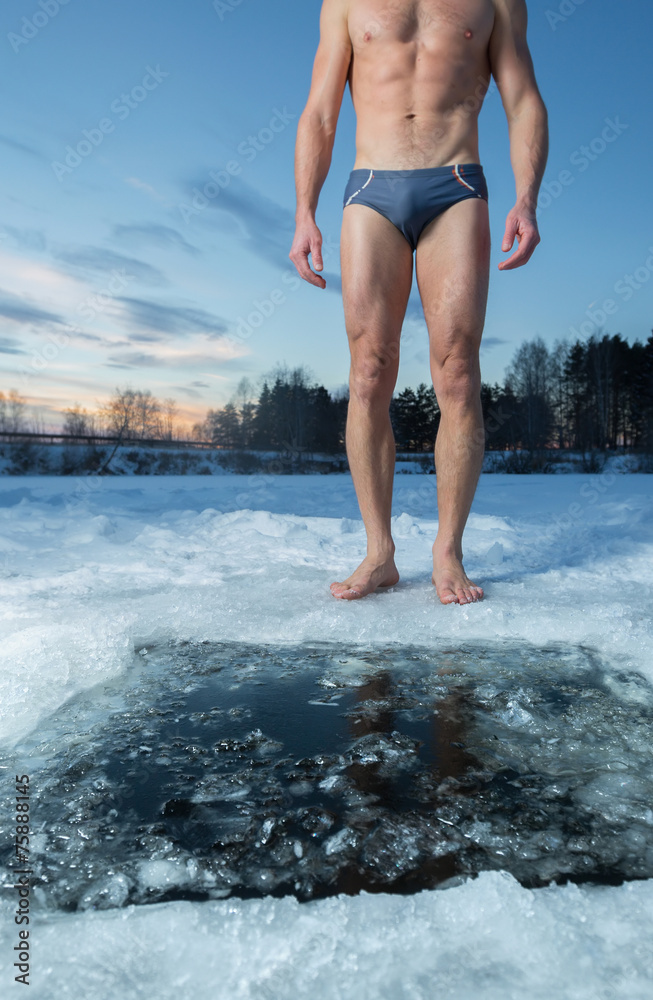 Fototapeta premium Ice hole