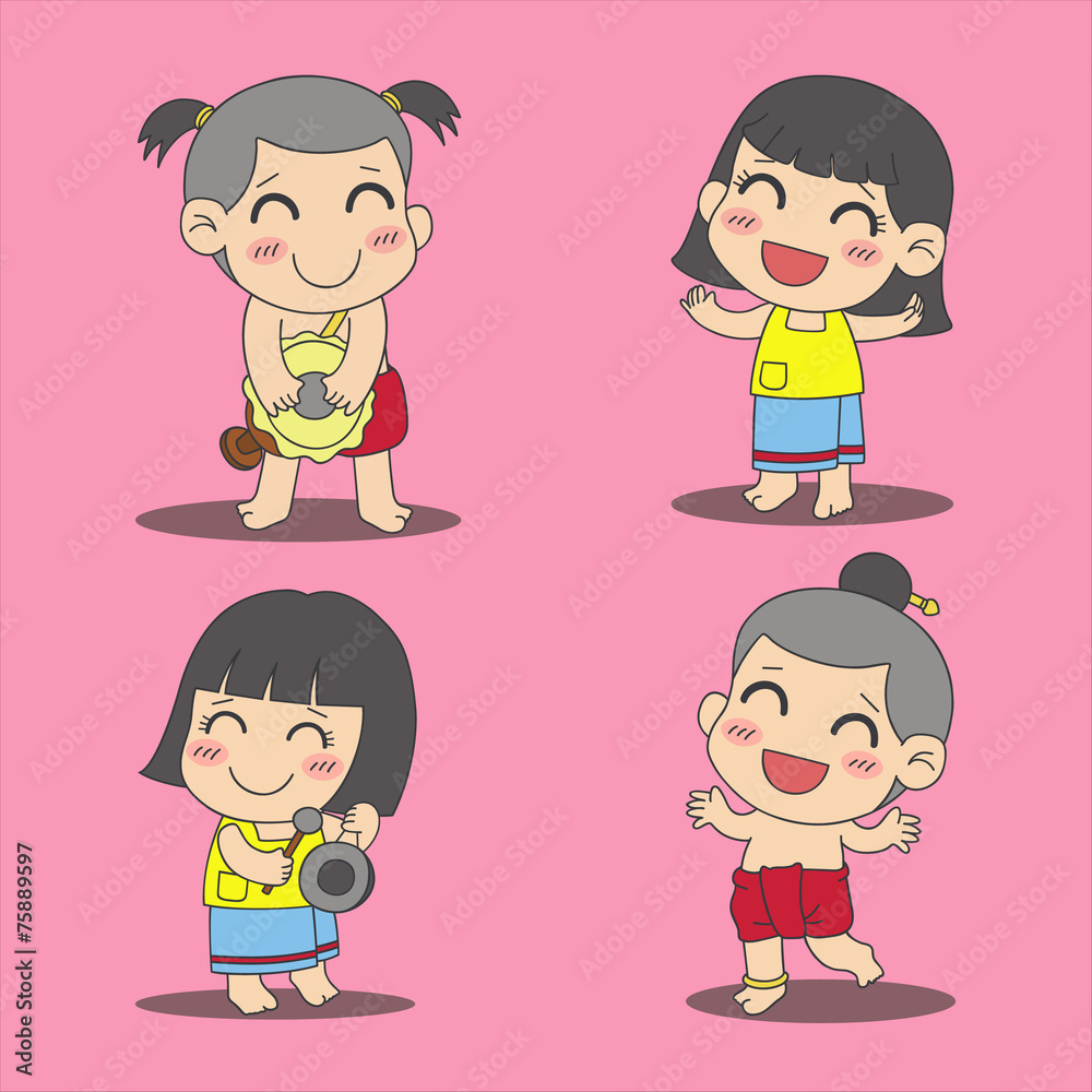 thai kids dance and play thai musical instrument thai kids dance and play thai musical instrument