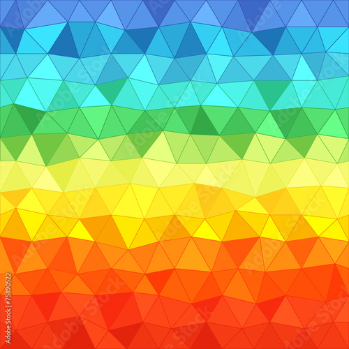 Abstract background of different color triangles