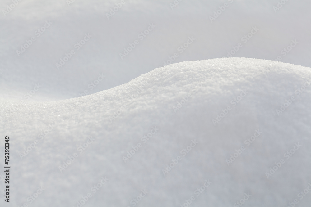 macro snow dune