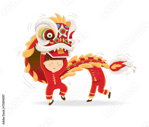 Happy Chinese New Year isolated on white background