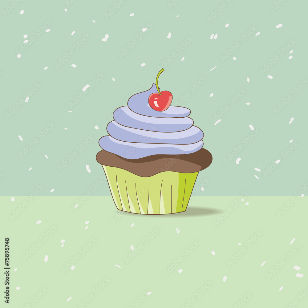 Hand-Drawn Cupcake Hand-Drawn Cupcake