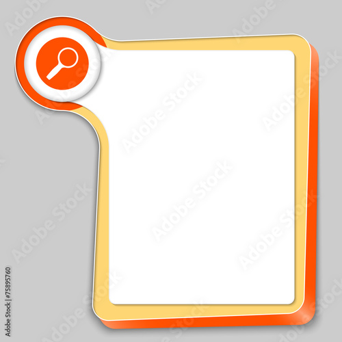 yellow box for any text and magnifier