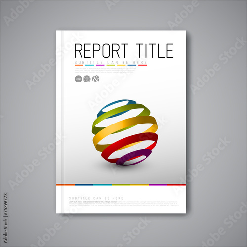 Modern Vector abstract brochure design template