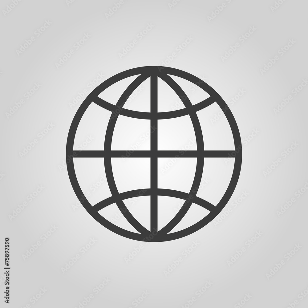 The globe icon. Globe symbol. The globe icon. Globe symbol.